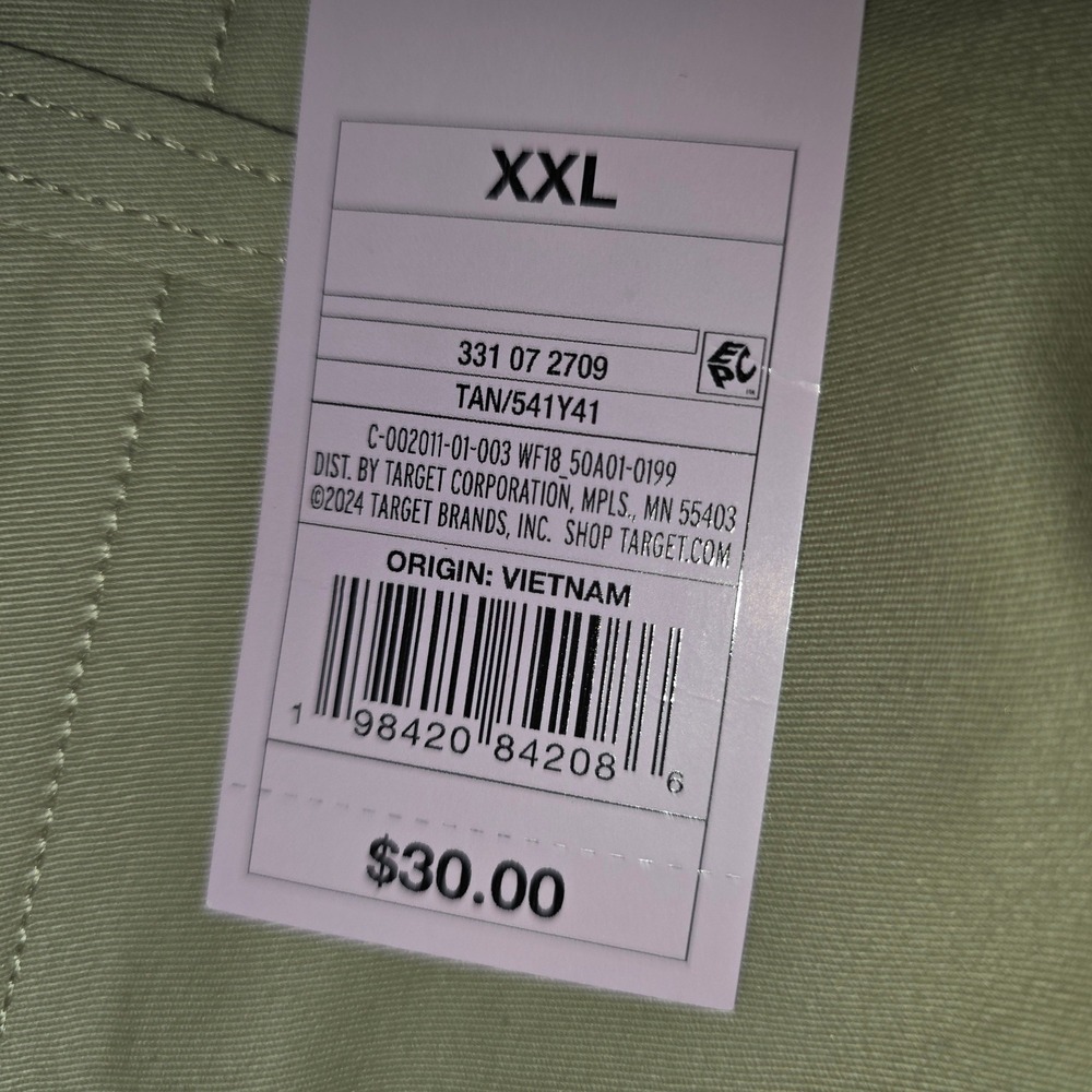 Wild Fable Womens XXL Tan Khaki Wide Leg Trousers High Rise Stretch Pants NEW - Picture 8 of 9